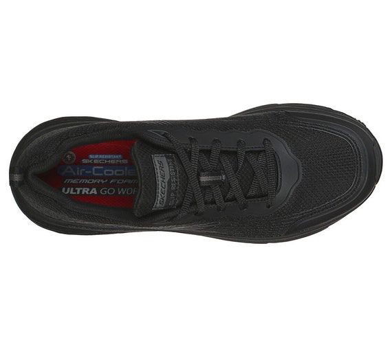 Skechers Fit Work Black Shoes Men Memory Foam Slip - Etsy Israel