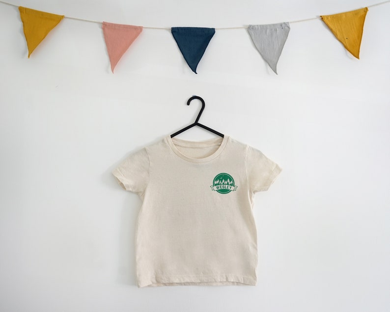 I belong to the Forest Personalised organic Kids T-shirt image 2
