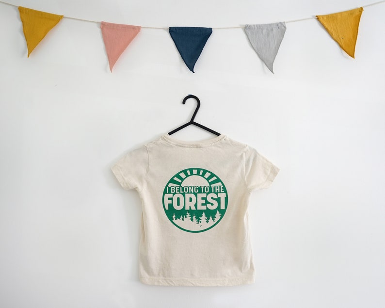 I belong to the Forest Personalised organic Kids T-shirt image 3