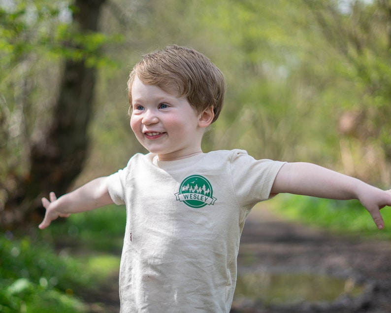 I belong to the Forest Personalised organic Kids T-shirt image 4