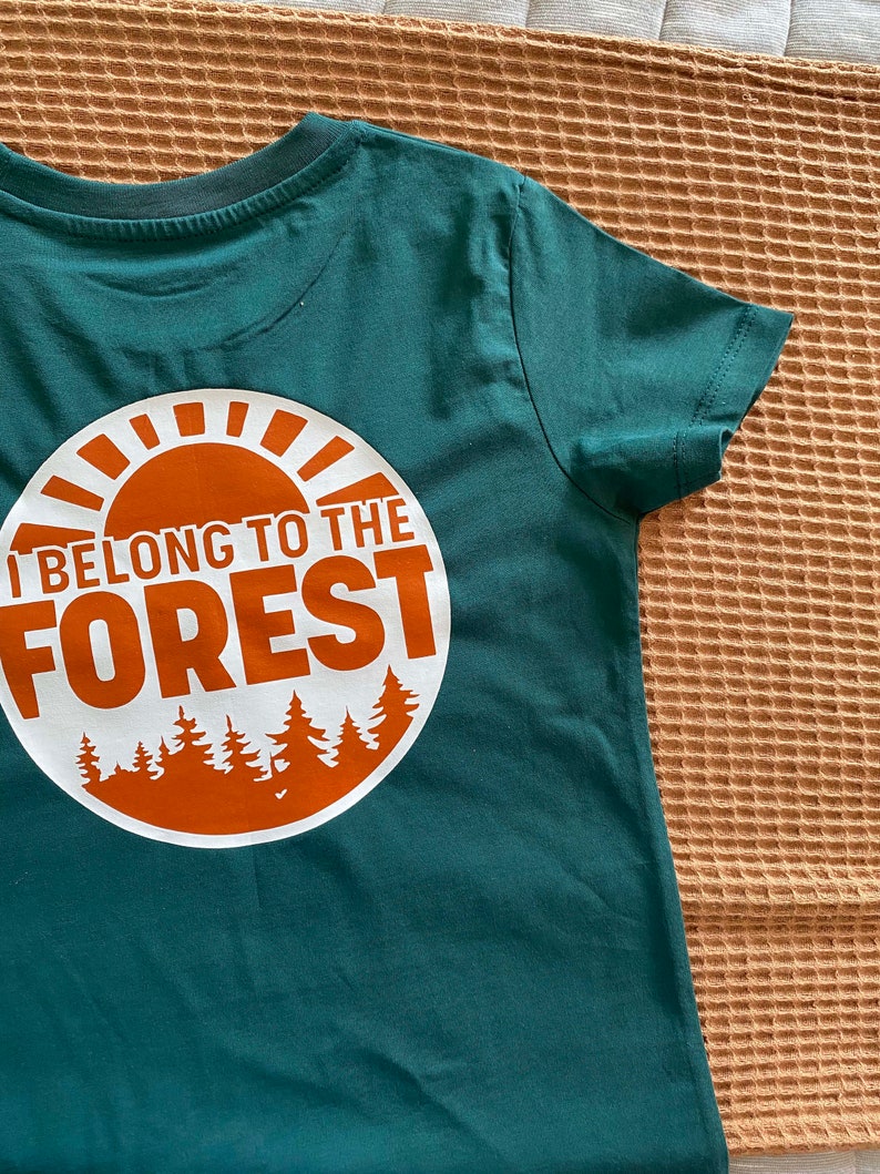 I belong to the Forest Personalised organic Kids T-shirt image 7