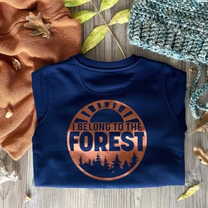 I belong to the Forest Personalised organic Kids T-shirt image 6