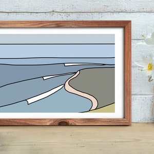 Rincon Queen of the Coast Surf Art, Simple wall Art, Surf Wall Decor, Rincon Point Surf Art, Beach Home Decor, Modern Boho Wall Art,