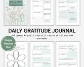 Printable Gratitude Journal: Daily, Weekly, Monthly Reflections (PDF)