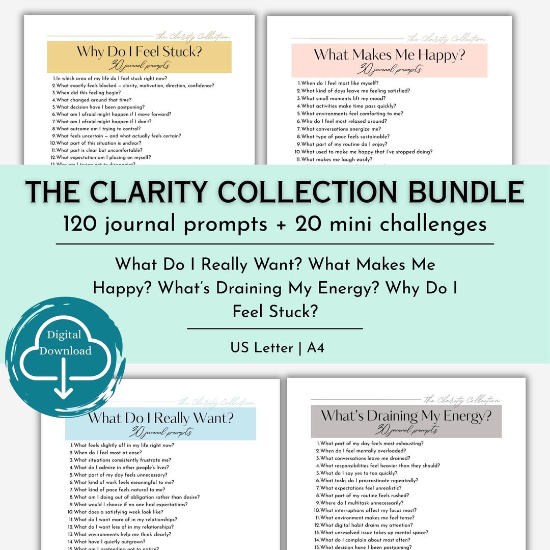 120 Guided Journal Prompts for Self-reflection | Printable Prompt ...