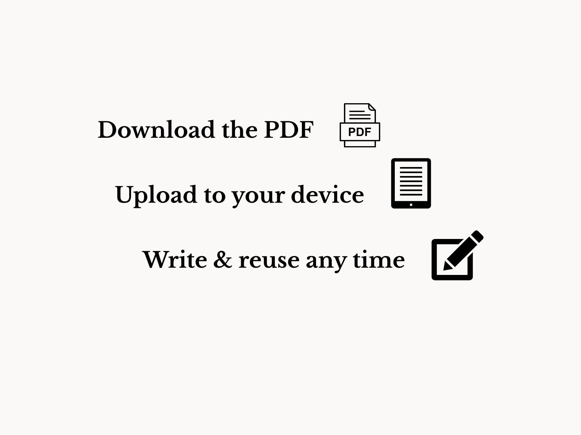 Kindle Scribe 2026 Digital PDF | Dated Daily Pages | Monthly Overview ...