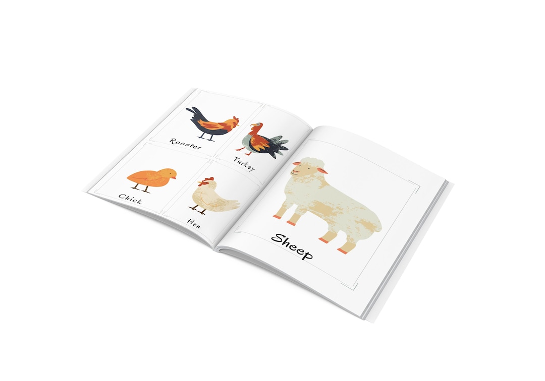 Learn Farm Animals Animal Farm Booklet Kids Projects - Etsy