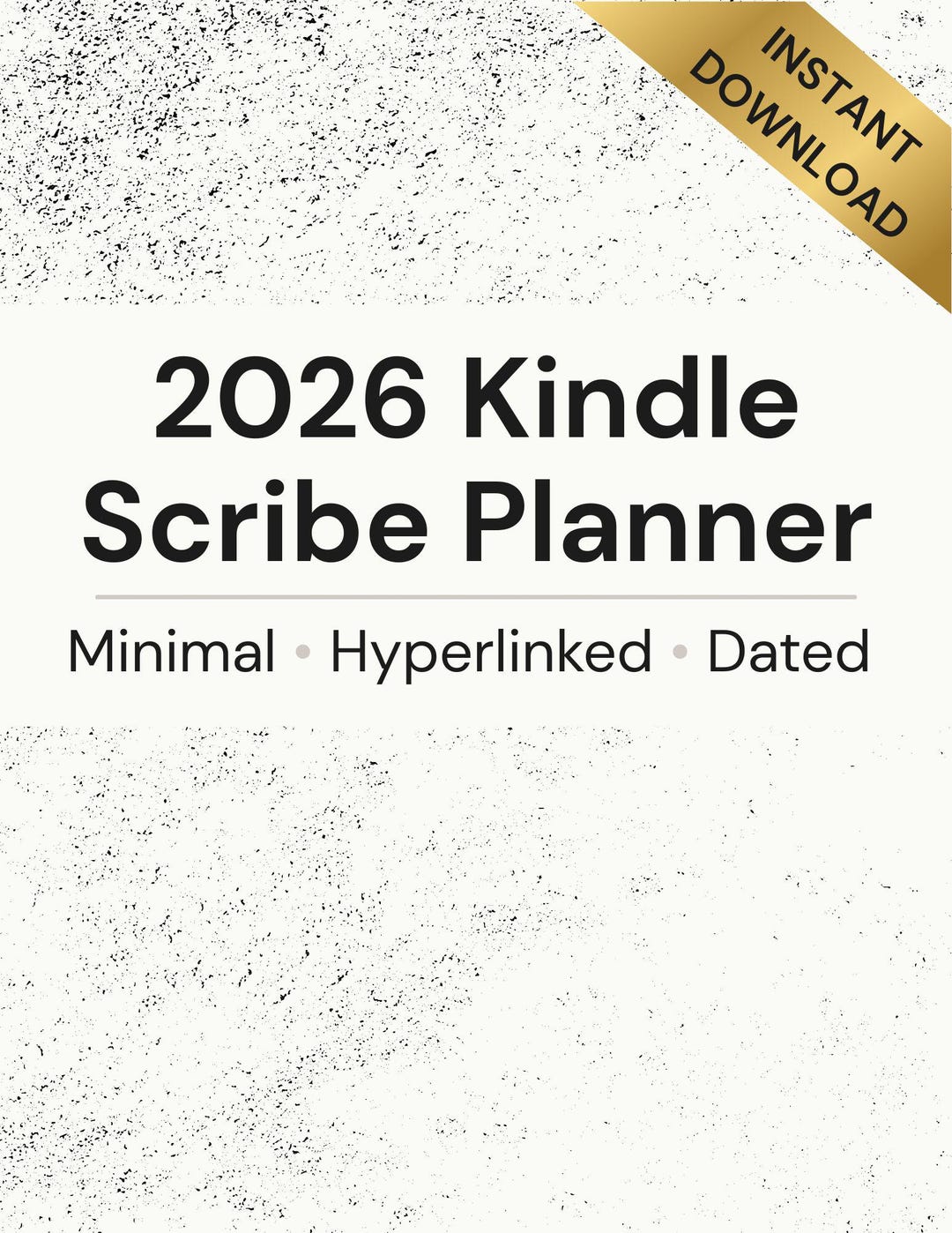 Kindle Scribe 2026 Digital PDF | Dated Daily Pages | Monthly Overview ...