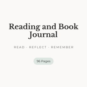 Reading and Book Journal | For Tablets, Kindle Scribe, Kobo Libra
