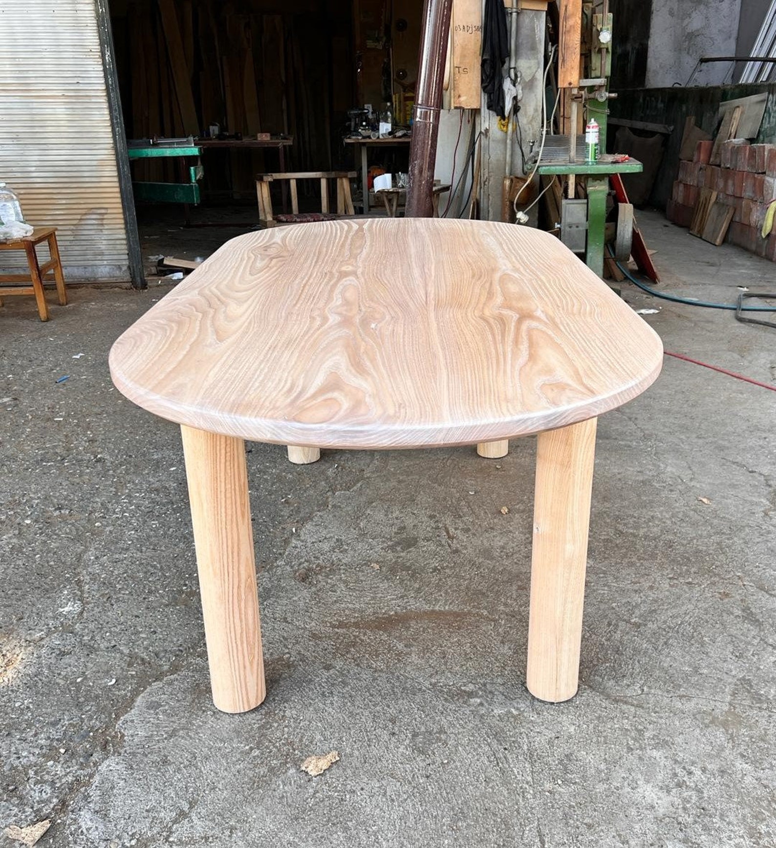 Solid Wood Oval Kitchen Table, Dining Table - Etsy