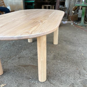 Solid Wood Oval Kitchen Table, Dining Table - Etsy