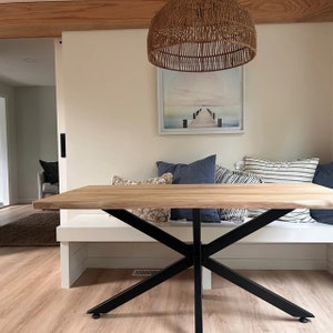 White Dining Table, Solid Wood Dining Table, Kitchen Table, Wooden