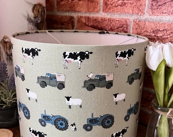 On the farm lampshade handmade Sophie allport