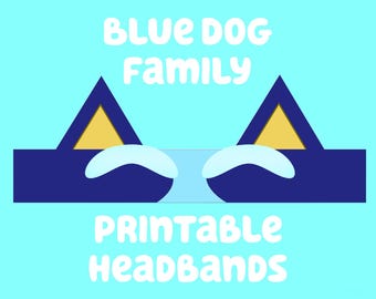 Blue Heeler Dog Family Headband Bundle-You Can Print at Home