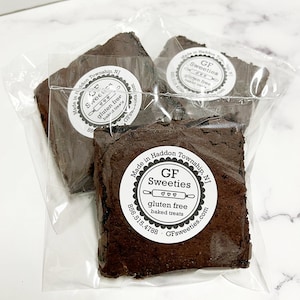 Gluten Free Dairy Free Dark Chocolate Brownies -  2 counts