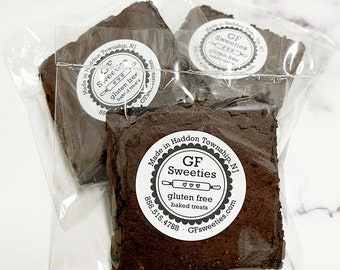 Gluten Free Dairy Free Dark Chocolate Brownies -  2 counts