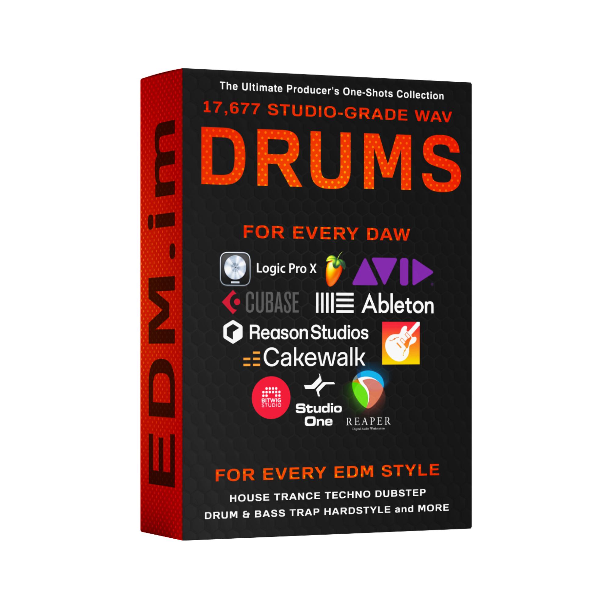 17,677 Drum One Shots Sample Pack Wav