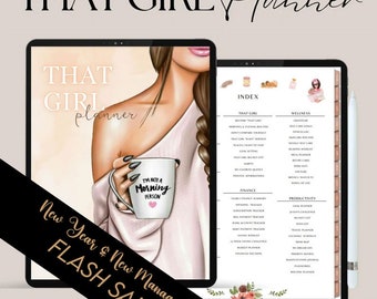 Planificador digital sin fecha, Planificador de iPad y Android, Planificador GoodNotes, Calendario digital, Diario, Semanal, Diario mensual, Planificador de iPad 2024 2025