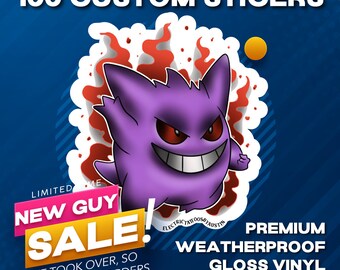 Calcomanías de vinilo personalizadas, calcomanías troqueladas, calcomanías cortadas a medida, envíos en 2 días, ENVÍO RÁPIDO GRATUITO, prueba gratuita antes de imprimir