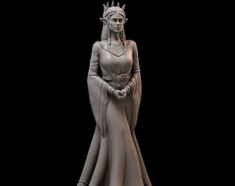 Elf queen and king. D&D, RPG, Pathfinder, Resin Miniature