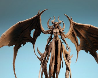 Reina Infernal. Señor de la Impresión. D&D, RPG, Pathfinder, Miniatura de Resina, Figura