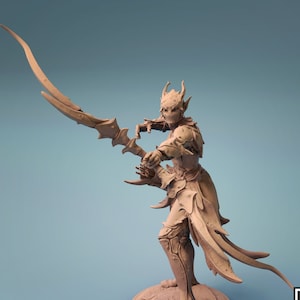 Elf archer. Warrior elf. Lord of the Print. D&D, RPG, Pathfinder, Resin Miniature, Figurine. Fansasy