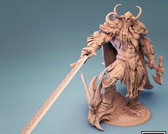Standing Giant, Viking, Barbarian, Storm Giant, Jotum, Lord of the Print, Fantasy, Tabletop, Miniature, DnD, Pathfinder