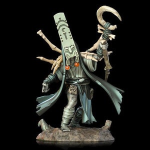 Dark Shaman human.  D&D, RPG, Pathfinder, Resin Miniature, Dnd, Fantasy figurine