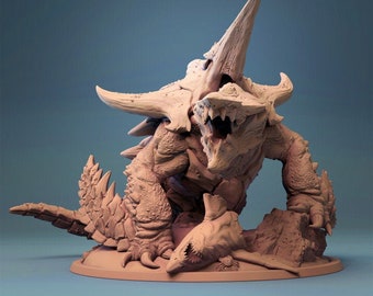 Turtle dragon. Earth Dragon. Giant monster.High quality, figurine, D&D, Pathfinder, Gargantuan, Dragon, Kaiju, .