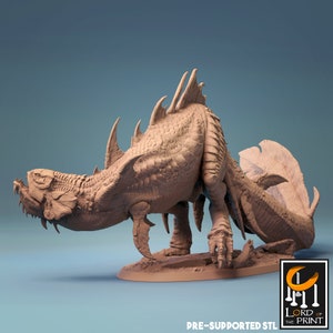 Deep walker. Sea monster. D&D, RPG, Pathfinder, Resin Miniature, Figurine,