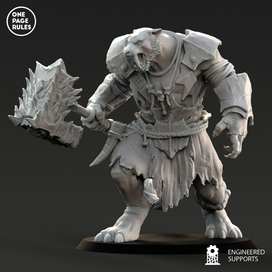 Beast Man Army. Brute. Elite. Shaman. D&D, RPG, Pathfinder, Resin ...