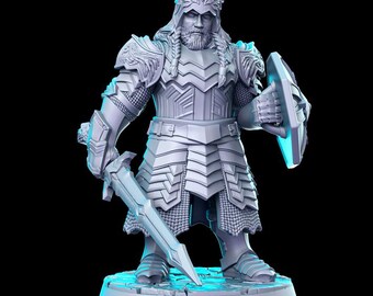 Dwarven warriors. D&D. Fantasy. RPG, Pathfinder, Resin Miniature