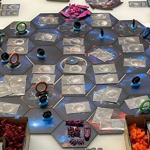 Twilight Imperium 4 Frontier-markörer | Resin 3D-printade och handmålade spelmarkörer | Kompatibel med PoK-, DS- och TE-expansioner