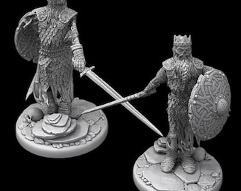 Undead.Viking Leader. Drugar Jarl. D&D, RPG, Pathfinder, Resin Miniature, Figurine. Fantasy
