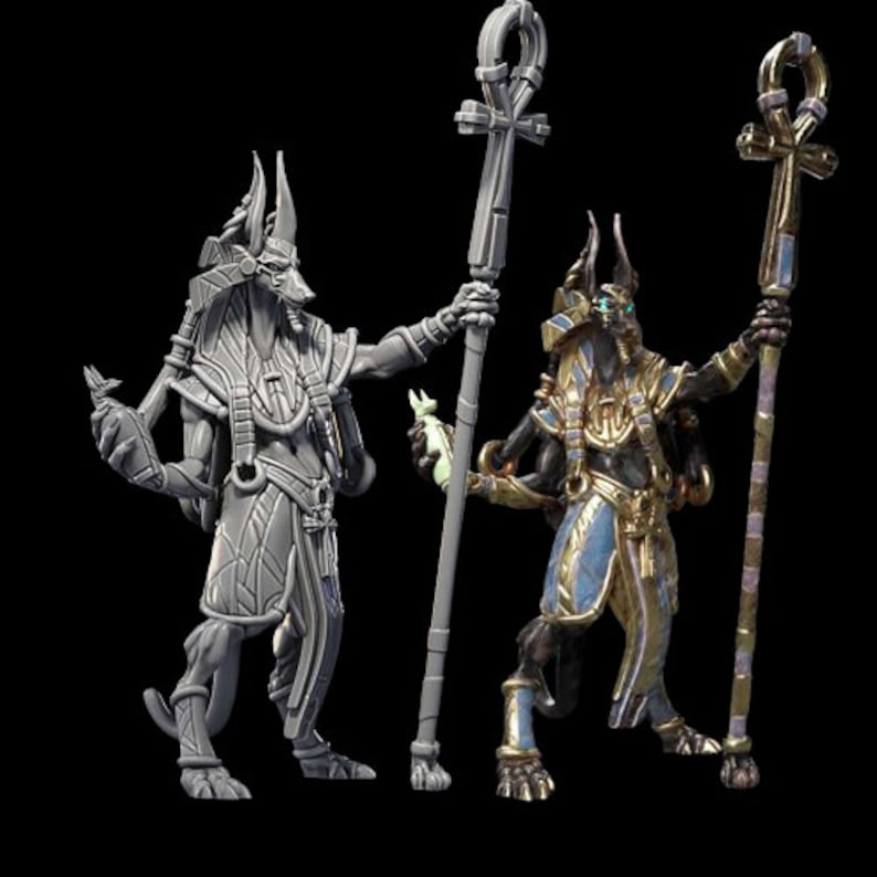 Egyptian Gods.anubis. Seth.thoth D&D, RPG, Pathfinder, Resin Miniature ...