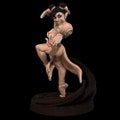 Halfling monk female.  D&D, RPG, Pathfinder, Resin Miniature, Dnd, Fantasy figurine product logo