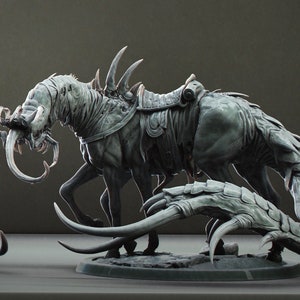 Corrupt horse. Zombie. Ghoul. Mutated. Lord of the Print. D&D, RPG, Pathfinder, Resin Miniature, Figurine