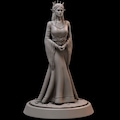 Elf queen and king. D&D, RPG, Pathfinder, Resin Miniature product logo