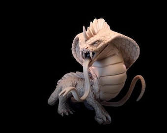 Fantastic monster. Mystic dragon cobra  D&D, RPG, Pathfinder, Resin Miniature, Dnd, Fantasy figurine