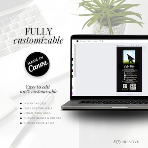 Luxury Real Estate Business Card Template | Realtor Mobile Digital Card QR Code | Real Estate Text Marketing | Instant Download | Canva image 5