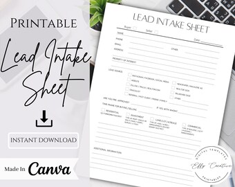 Printable Leads - Etsy