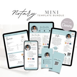 Notary mini bundle, Notary Marketing kit, Notary Branding Kit, Notary Flyer Templates, Notary Marketing Templates, Loan Signing Agent Flyer