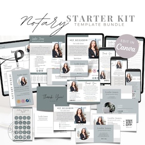 Notary Marketing Templates: Loan Signing Agent Branding (Digital Download)