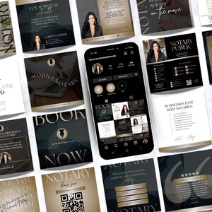Kit de redes sociales para notarios / Publicaciones e historias de Instagram para notarios móviles / Marketing para agentes de firma de préstamos imagen 9