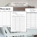 Sign in Sheet Printable Sign up Sheet, Event Sign in Sheet Email List ...