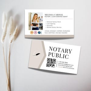 Notar Visitenkarte Vorlage Bearbeitbare Notar Marketing Karte Loan Signing Vertreter Vorlagen Kleine Visitenkarte Canva Sofort-Download