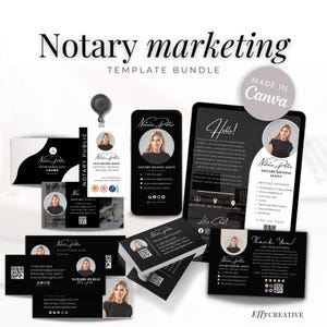 Notary Starter Kit, Notary Marketing Templates, Loan Signing Agent Templates, Notary Business Card, Notary Flyer Design, Notary Bundle kit