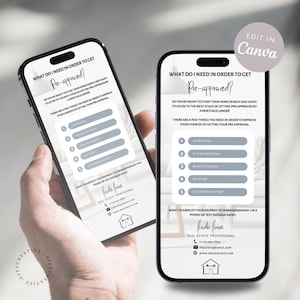 Real Estate Pre-approval list, Textable Pre Approved Checklist, Pre Approval Requirements, Real Estate Marketing, Home Buyer Guide