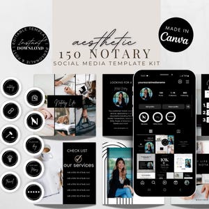 Notary Social Media Kit: Facebook & Instagram Templates (DIY Digital Download)