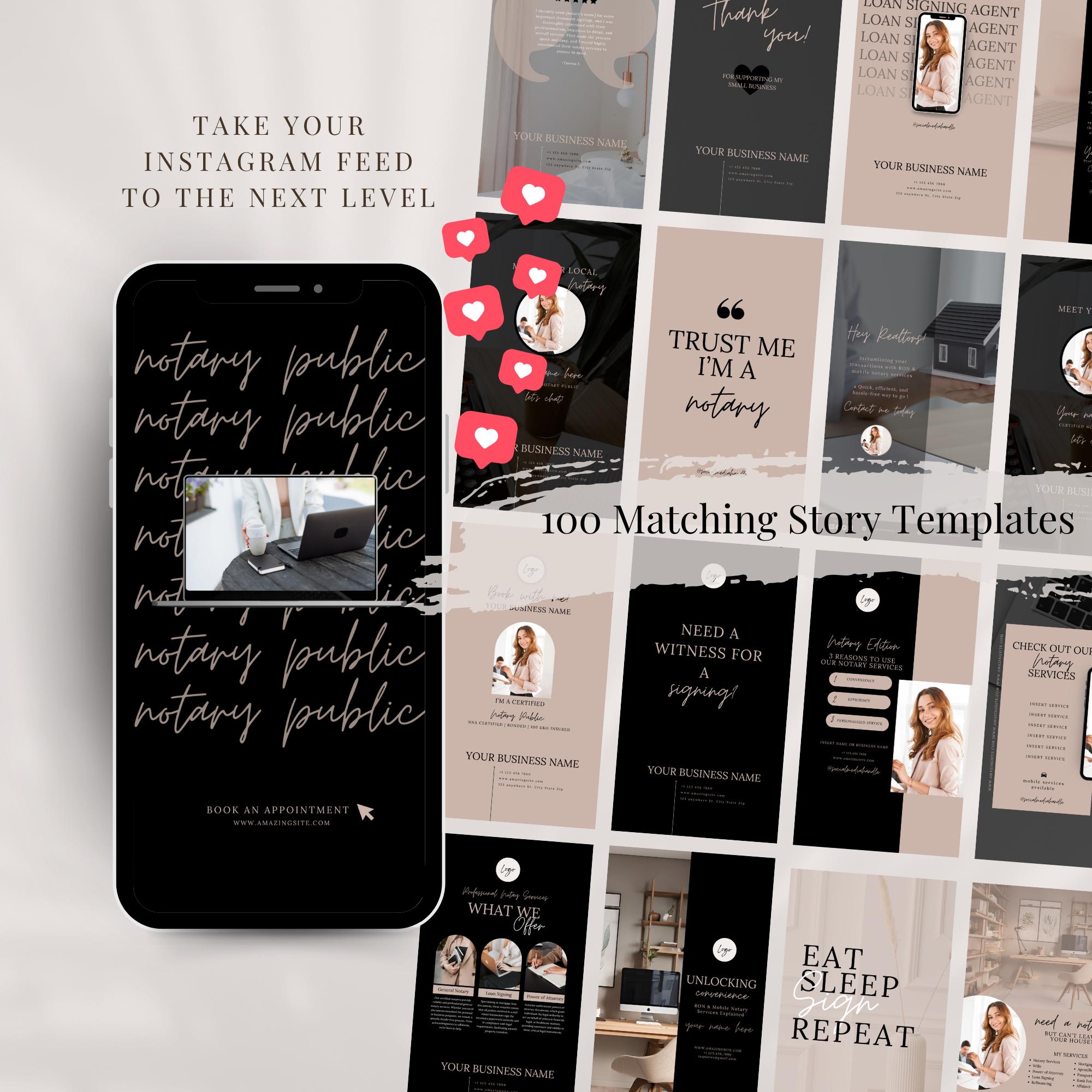 Signing In Posts Notary Social Media Post Templates, Notary Marketing Bundle, Notary ...